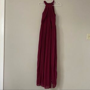 TFNC maxi pleated halter dress | Size 8